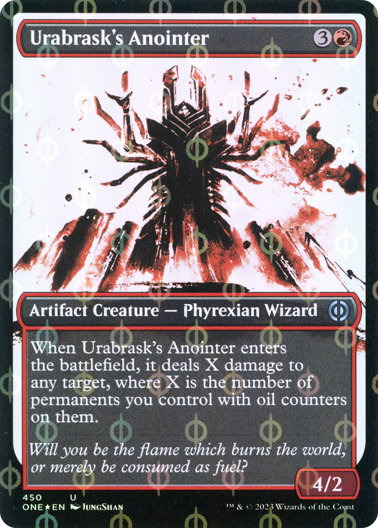 Urabrask's Anointer (Showcase Ichor Step-and-Compleat Foil) [Phyrexia: All Will Be One] | Shuffle n Cut Hobbies & Games