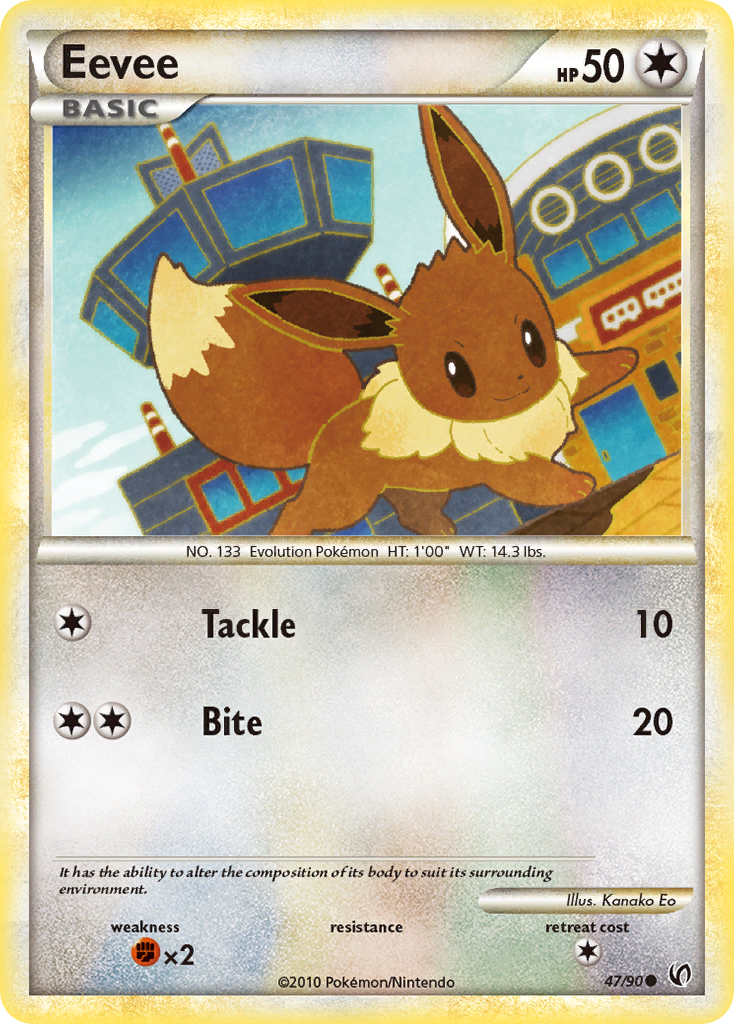 Eevee (47/90) [HeartGold & SoulSilver: Undaunted] | Shuffle n Cut Hobbies & Games