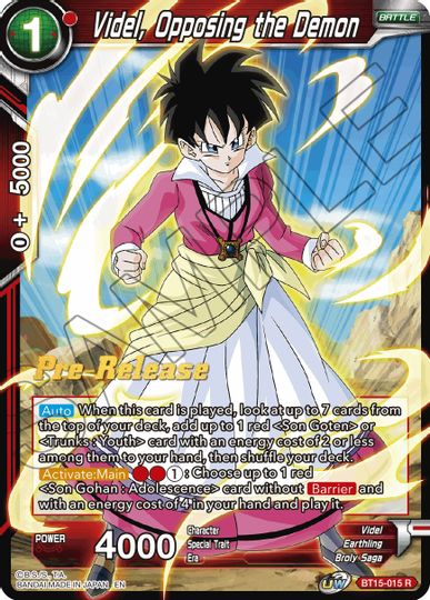 Videl, Opposing the Demon (BT15-015) [Saiyan Showdown Prerelease Promos] | Shuffle n Cut Hobbies & Games