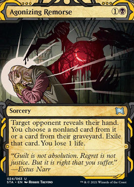 Agonizing Remorse (Foil Etched) [Strixhaven: School of Mages Mystical Archive] | Shuffle n Cut Hobbies & Games