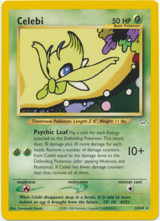 Celebi (16/64) [Neo Revelation Unlimited] | Shuffle n Cut Hobbies & Games