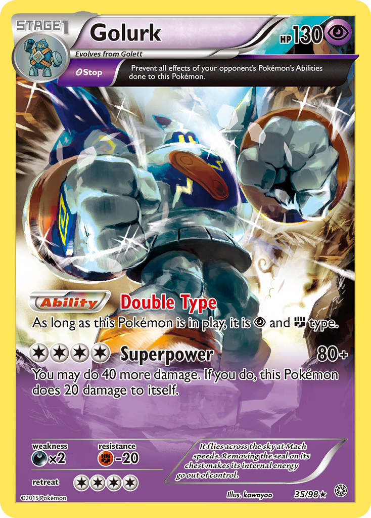 Golurk (35/98) [XY: Ancient Origins] | Shuffle n Cut Hobbies & Games