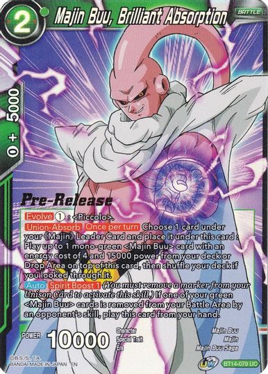 Majin Buu, Brilliant Absorption (BT14-079) [Cross Spirits Prerelease Promos] | Shuffle n Cut Hobbies & Games