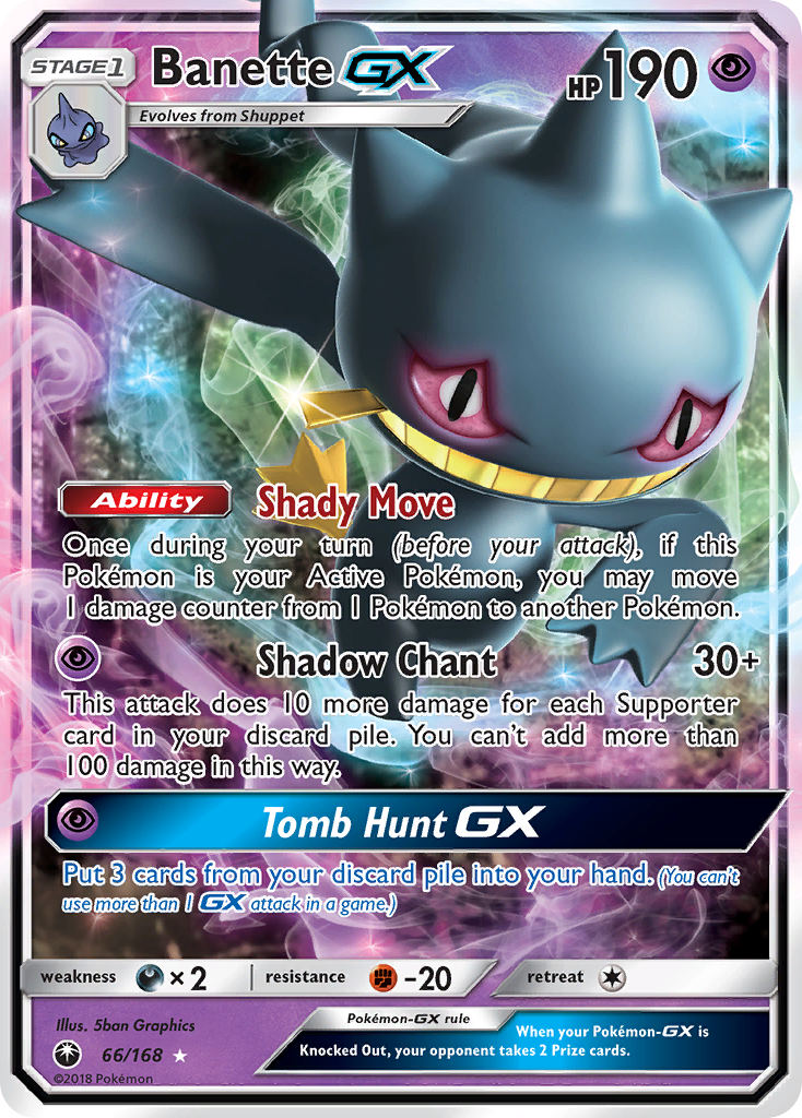 Banette GX (66/168) [Sun & Moon: Celestial Storm] | Shuffle n Cut Hobbies & Games