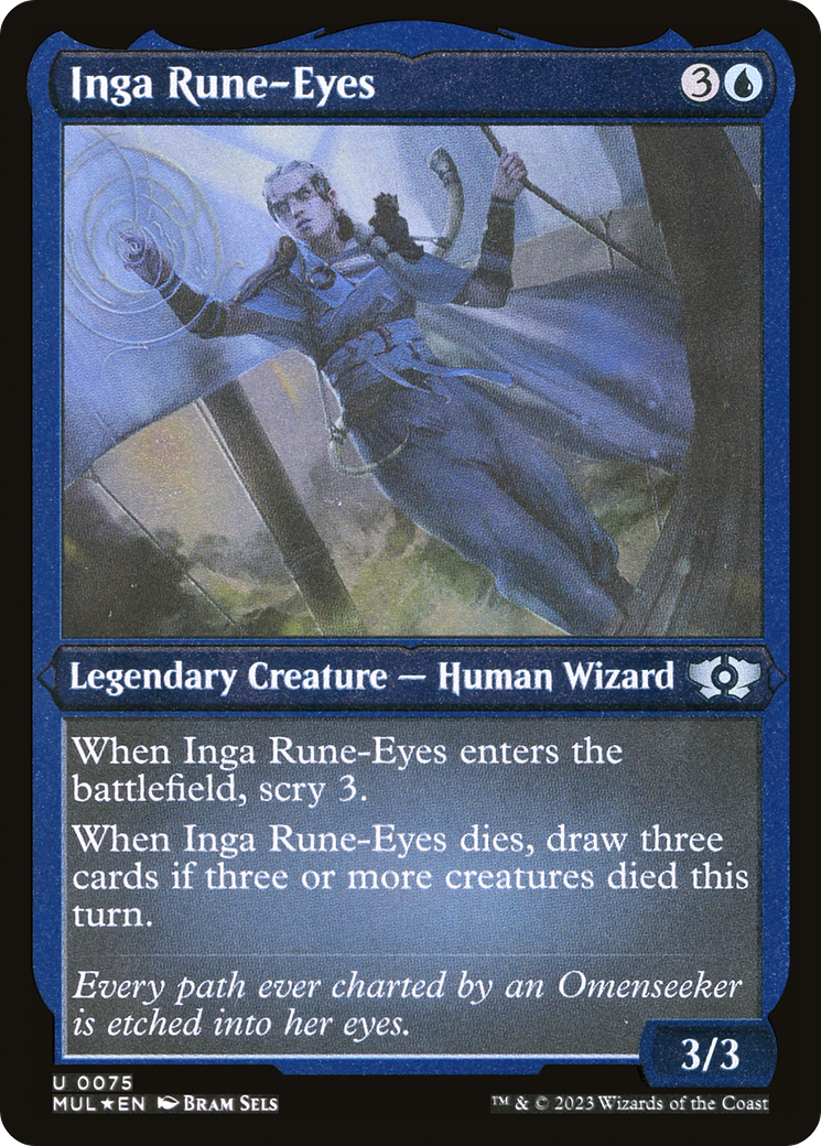 Inga Rune-Eyes (Foil Etched) [Multiverse Legends] | Shuffle n Cut Hobbies & Games