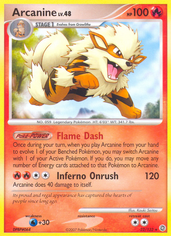 Arcanine (22/132) [Diamond & Pearl: Secret Wonders] | Shuffle n Cut Hobbies & Games