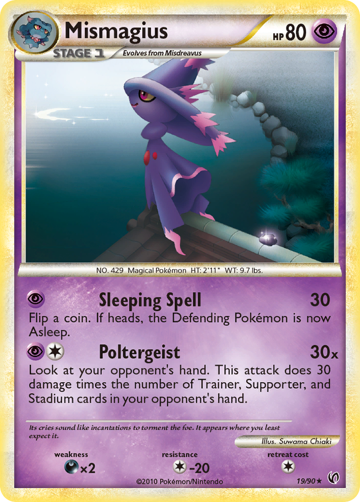 Mismagius (19/90) [HeartGold & SoulSilver: Undaunted] | Shuffle n Cut Hobbies & Games