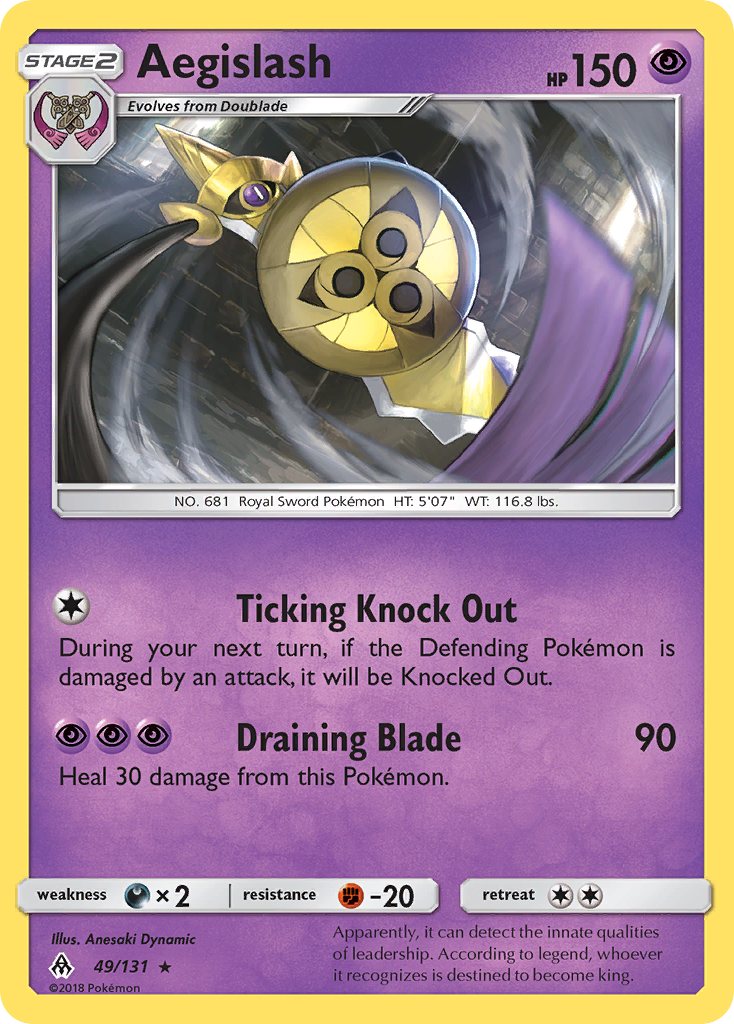 Aegislash (49/131) [Sun & Moon: Forbidden Light] | Shuffle n Cut Hobbies & Games