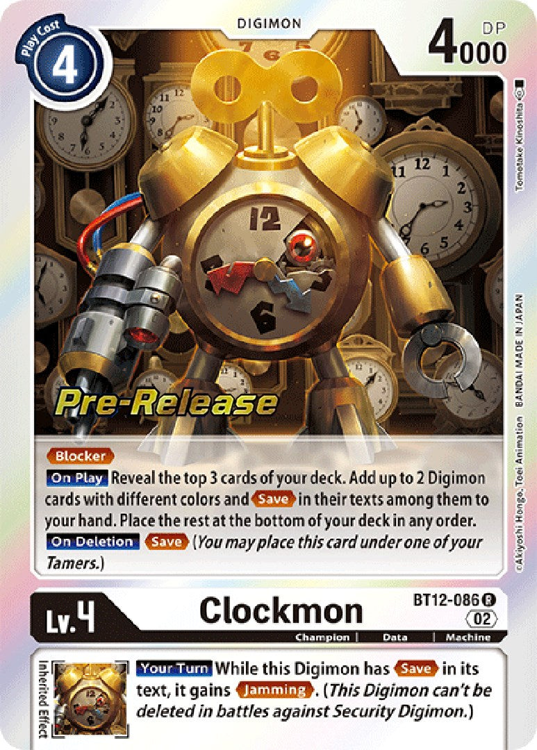 Clockmon [BT12-086] [Across Time Pre-Release Cards] | Shuffle n Cut Hobbies & Games