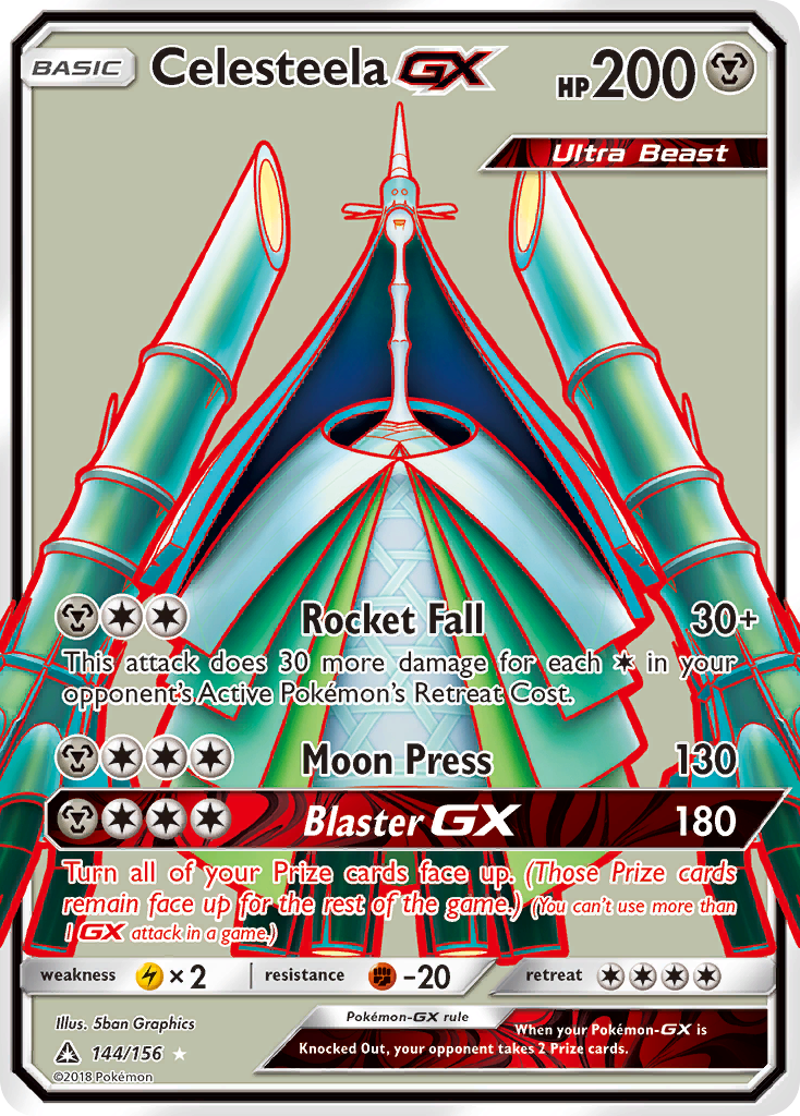 Celesteela GX (144/156) [Sun & Moon: Ultra Prism] | Shuffle n Cut Hobbies & Games