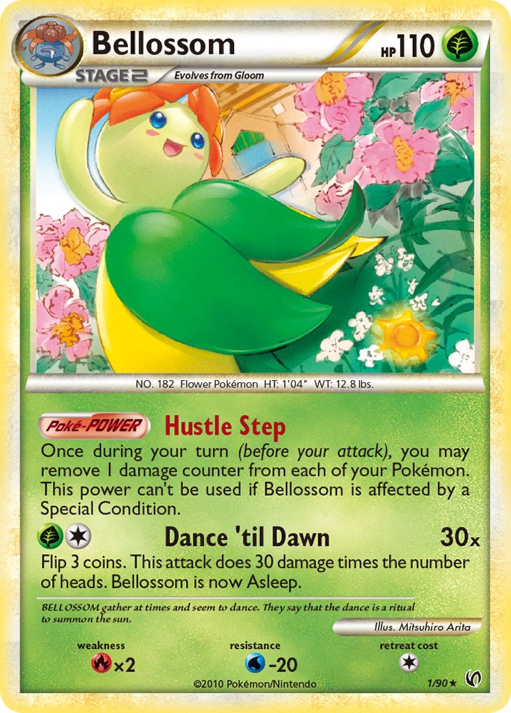 Bellossom (1/90) (Theme Deck Exclusive) [HeartGold & SoulSilver: Undaunted] | Shuffle n Cut Hobbies & Games