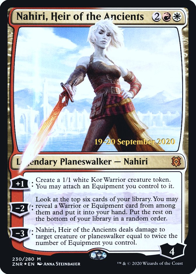 Nahiri, Heir of the Ancients [Zendikar Rising Prerelease Promos] | Shuffle n Cut Hobbies & Games