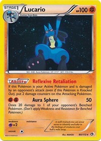 Lucario (80/113) (Cosmos Holo) [Black & White: Legendary Treasures] | Shuffle n Cut Hobbies & Games