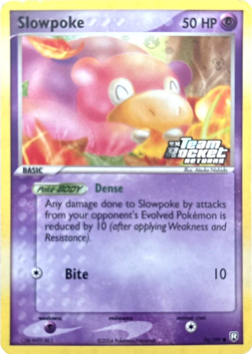 Slowpoke (76/109) (Stamped) [EX: Team Rocket Returns] | Shuffle n Cut Hobbies & Games