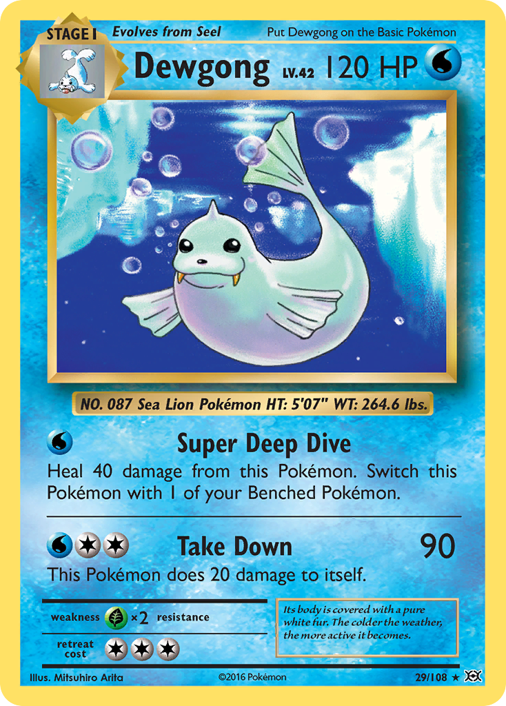 Dewgong (29/108) [XY: Evolutions] | Shuffle n Cut Hobbies & Games