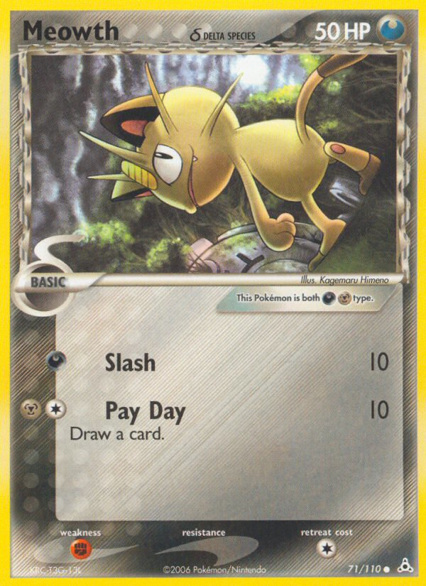 Meowth (71/110) (Delta Species) [EX: Holon Phantoms] | Shuffle n Cut Hobbies & Games