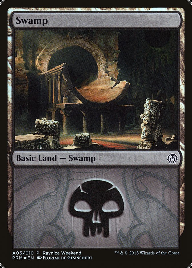 Swamp (A05) [Ravnica Allegiance Ravnica Weekend] | Shuffle n Cut Hobbies & Games