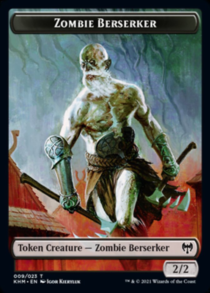 Zombie Berserker Token [Kaldheim Tokens] | Shuffle n Cut Hobbies & Games