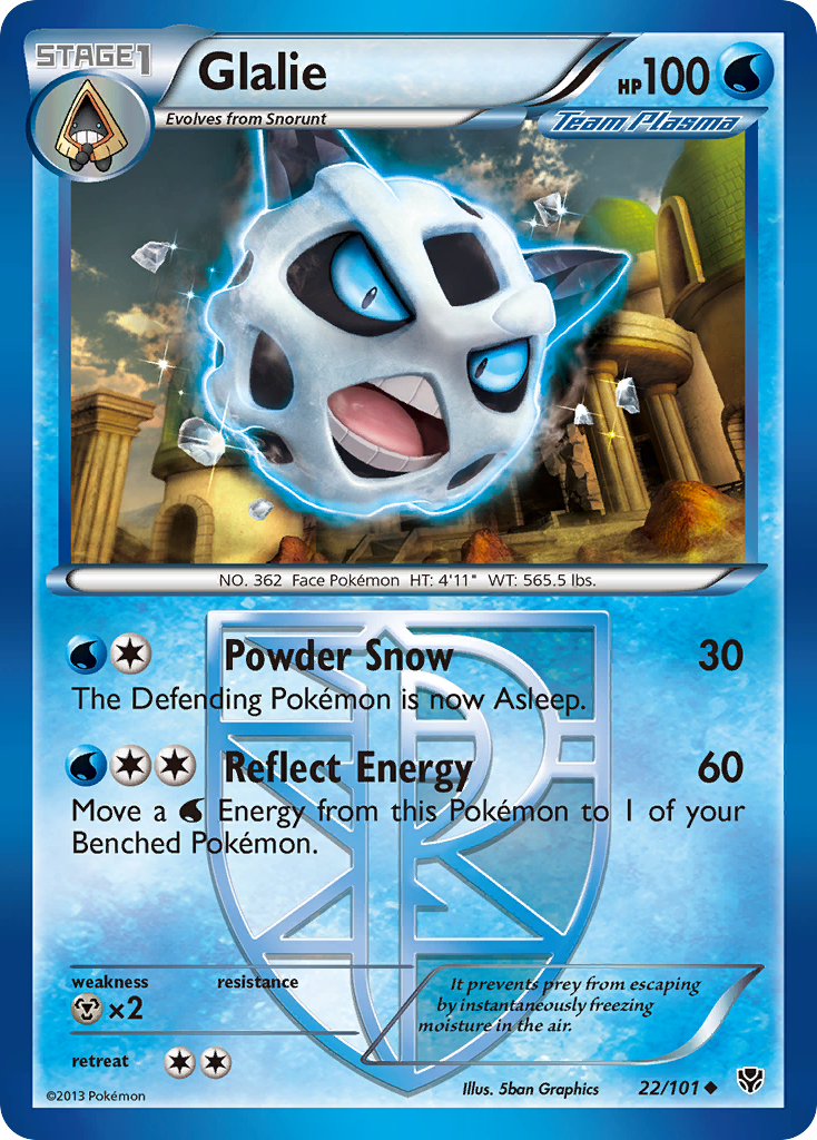 Glalie (22/101) [Black & White: Plasma Blast] | Shuffle n Cut Hobbies & Games