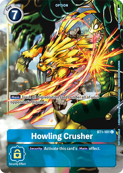 Howling Crusher [BT1-101] (Dash Pack) [Release Special Booster Ver.1.5 Promos] | Shuffle n Cut Hobbies & Games