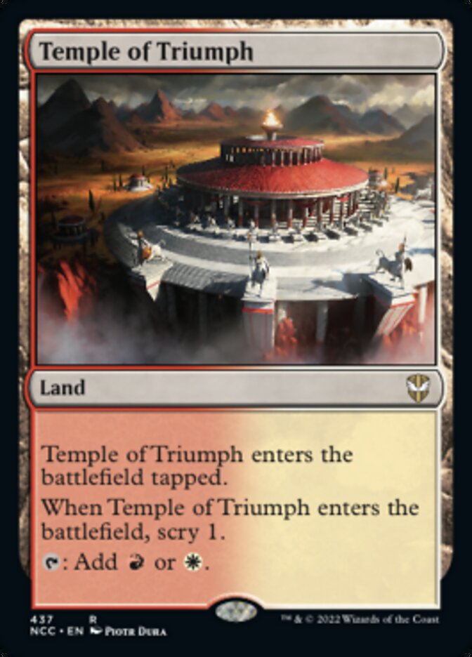 Temple of Triumph [Streets of New Capenna Commander] | Shuffle n Cut Hobbies & Games