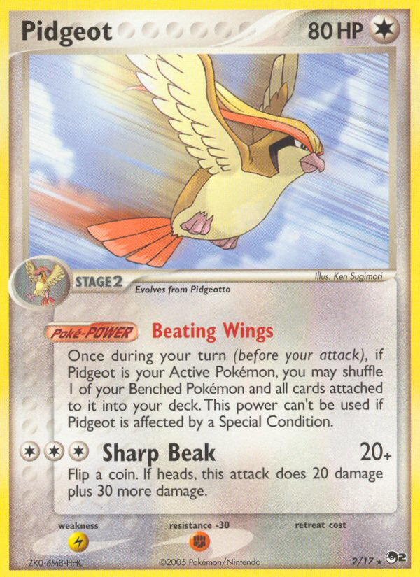 Pidgeot (2/17) [POP Series 2] | Shuffle n Cut Hobbies & Games