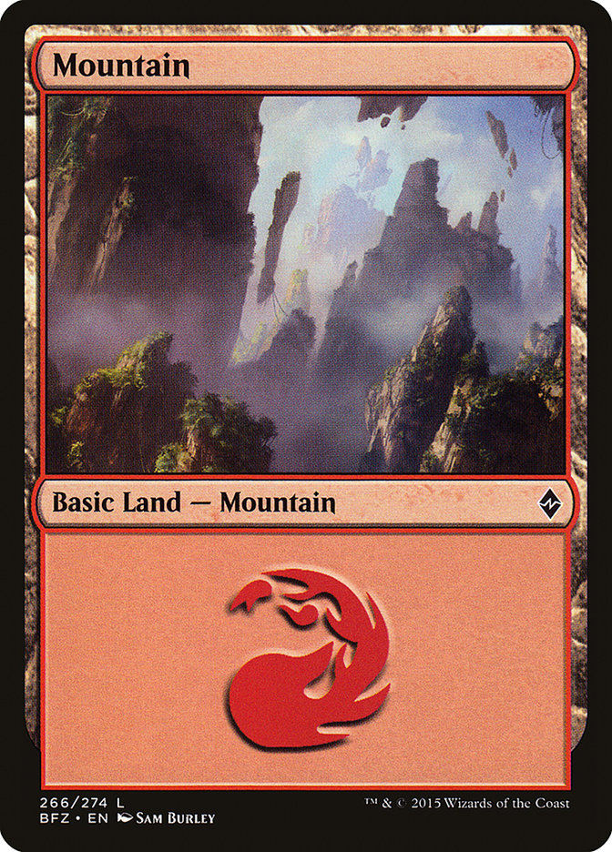 Mountain (266) [Battle for Zendikar] | Shuffle n Cut Hobbies & Games