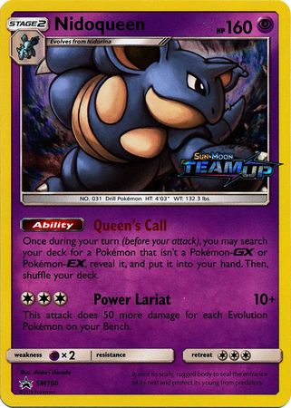 Nidoqueen (SM160) (Staff) [Sun & Moon: Black Star Promos] | Shuffle n Cut Hobbies & Games