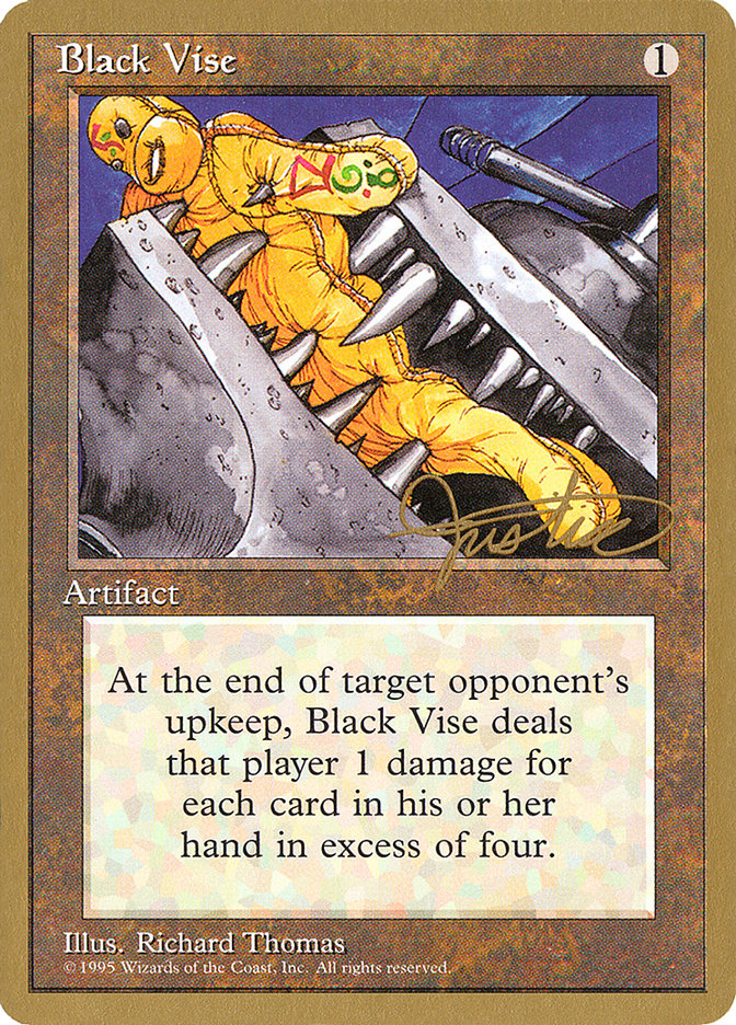 Black Vise (Mark Justice) [Pro Tour Collector Set] | Shuffle n Cut Hobbies & Games