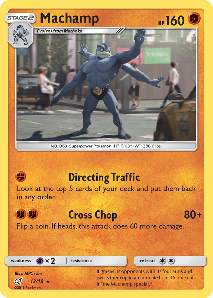 Machamp (13/18) [Sun & Moon: Detective Pikachu] | Shuffle n Cut Hobbies & Games