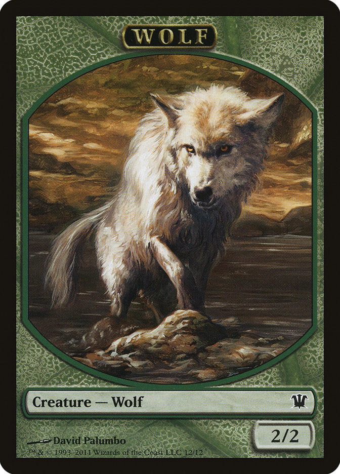 Wolf Token (12/12) [Innistrad Tokens] | Shuffle n Cut Hobbies & Games