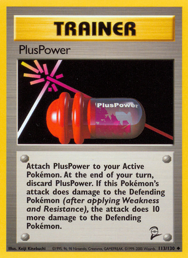 PlusPower (113/130) [Base Set 2] | Shuffle n Cut Hobbies & Games