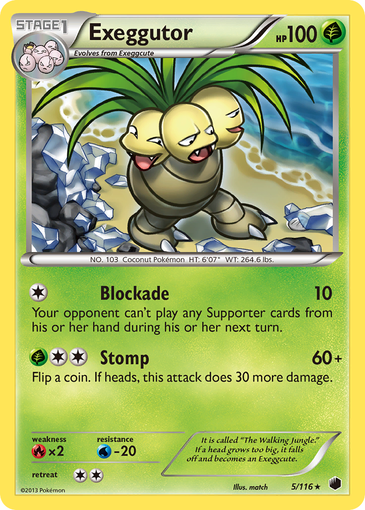 Exeggutor (5/116) [Black & White: Plasma Freeze] | Shuffle n Cut Hobbies & Games