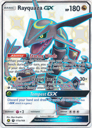 Rayquaza GX (177a/168) (Jumbo Card) [Sun & Moon: Celestial Storm] | Shuffle n Cut Hobbies & Games