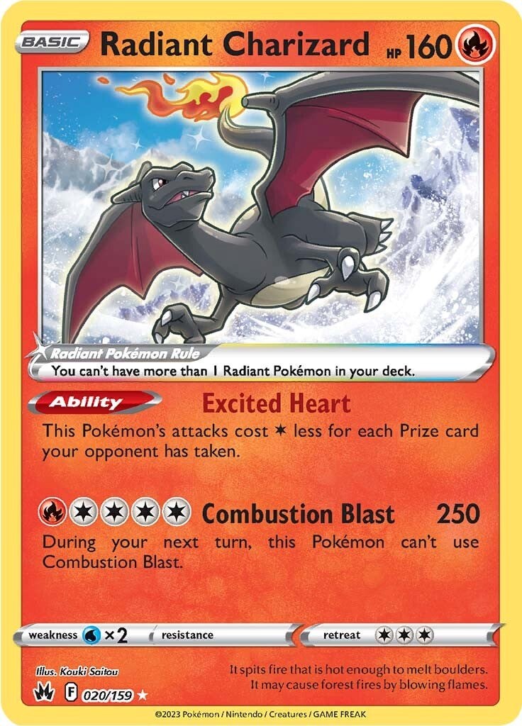 Radiant Charizard (020/159) [Sword & Shield: Crown Zenith] | Shuffle n Cut Hobbies & Games