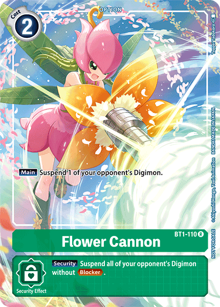 Flower Cannon [BT1-110] (Tamer's Evolution Box) [Release Special Booster Ver.1.0 Promos] | Shuffle n Cut Hobbies & Games