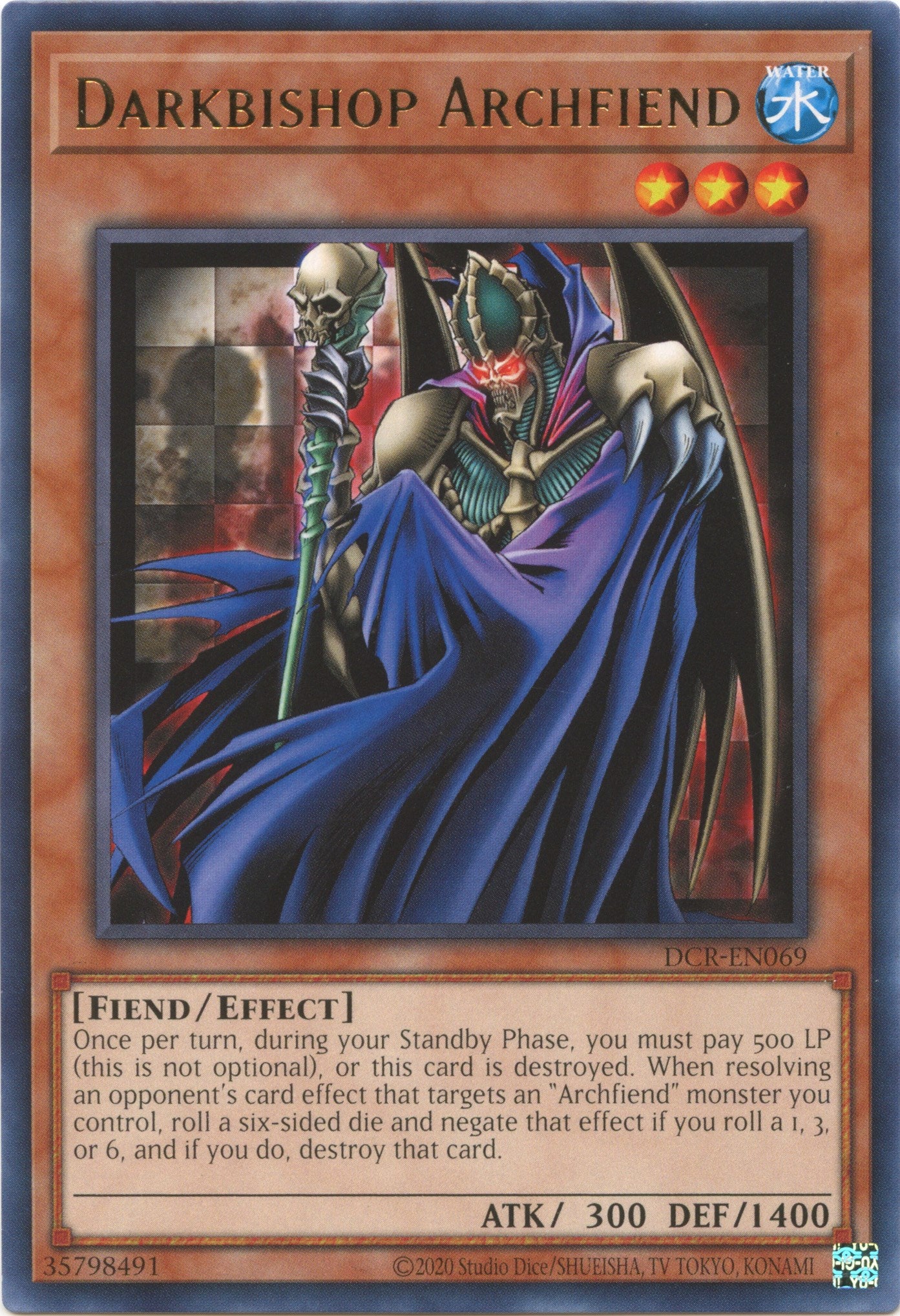 Darkbishop Archfiend (25th Anniversary) [DCR-EN069] Rare | Shuffle n Cut Hobbies & Games