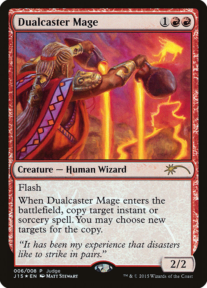 Dualcaster Mage [Judge Gift Cards 2015] | Shuffle n Cut Hobbies & Games