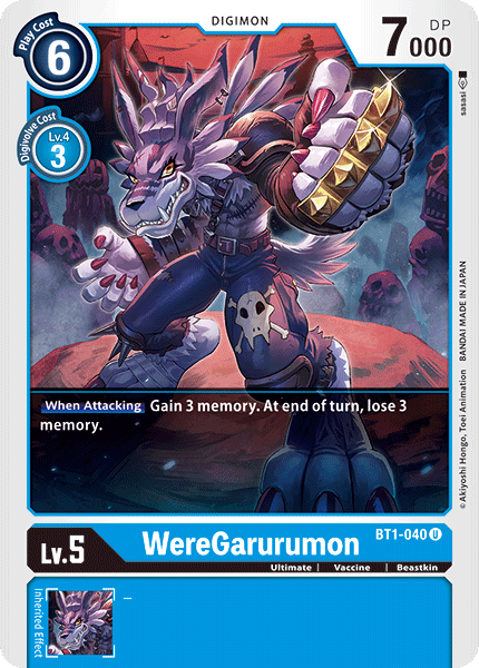 WereGarurumon [BT1-040] [Release Special Booster Ver.1.0] | Shuffle n Cut Hobbies & Games