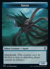 Squid // Copy Double-Sided Token [Commander Legends: Battle for Baldur's Gate Tokens] | Shuffle n Cut Hobbies & Games