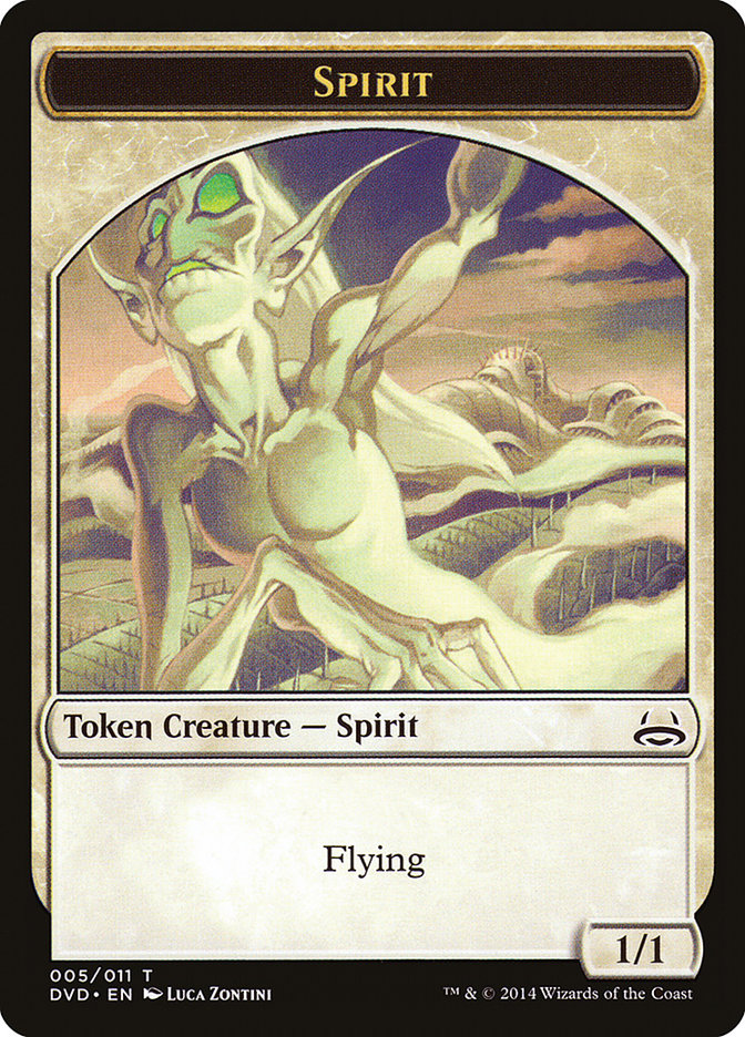 Spirit Token (Divine vs. Demonic) [Duel Decks Anthology Tokens] | Shuffle n Cut Hobbies & Games