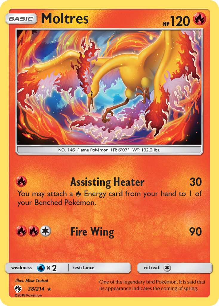 Moltres (38/214) [Sun & Moon: Lost Thunder] | Shuffle n Cut Hobbies & Games