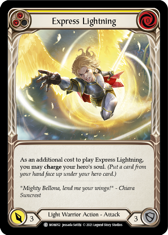 Express Lightning (Yellow) [MON052] 1st Edition Normal | Shuffle n Cut Hobbies & Games