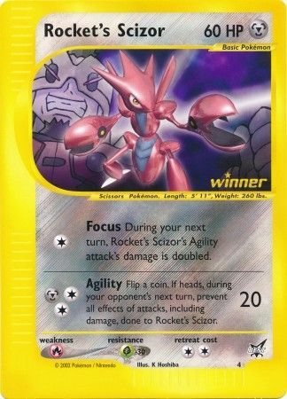 Rocket's Scizor (4) (Jumbo Card) [Best of Promos] | Shuffle n Cut Hobbies & Games