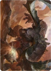 Moraug, Fury of Akoum Art Card [Zendikar Rising Art Series] | Shuffle n Cut Hobbies & Games