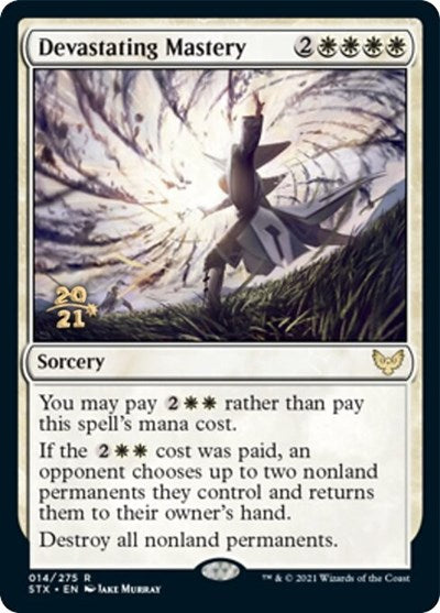 Devastating Mastery [Strixhaven: School of Mages Prerelease Promos] | Shuffle n Cut Hobbies & Games