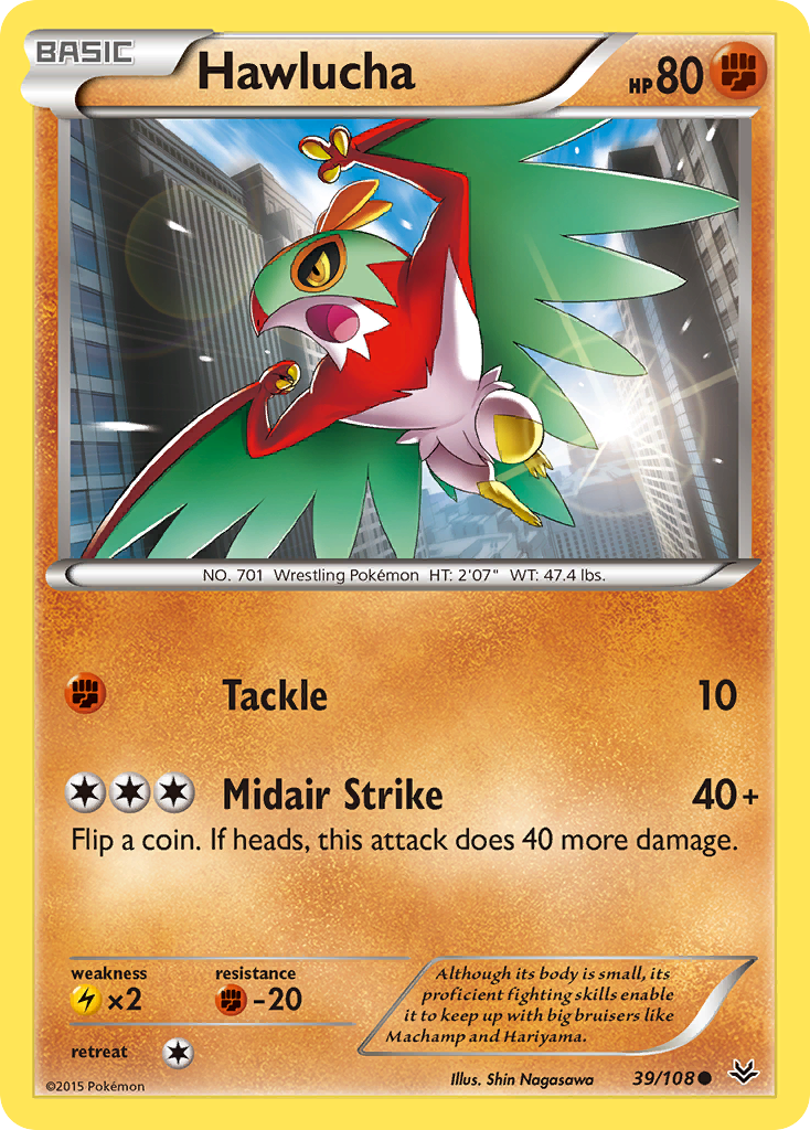 Hawlucha (39/108) [XY: Roaring Skies] | Shuffle n Cut Hobbies & Games