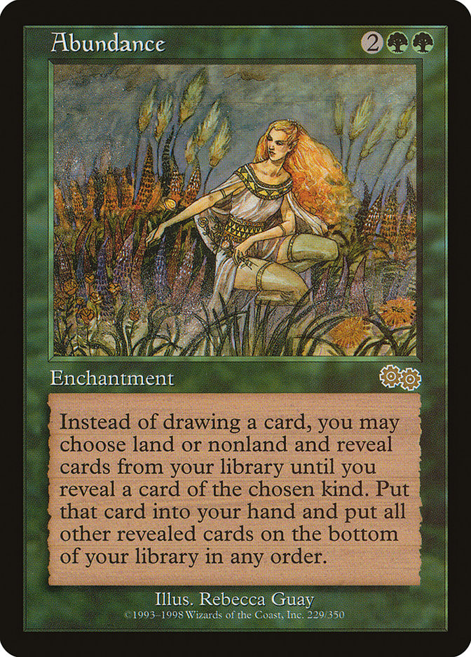 Abundance [Urza's Saga] | Shuffle n Cut Hobbies & Games