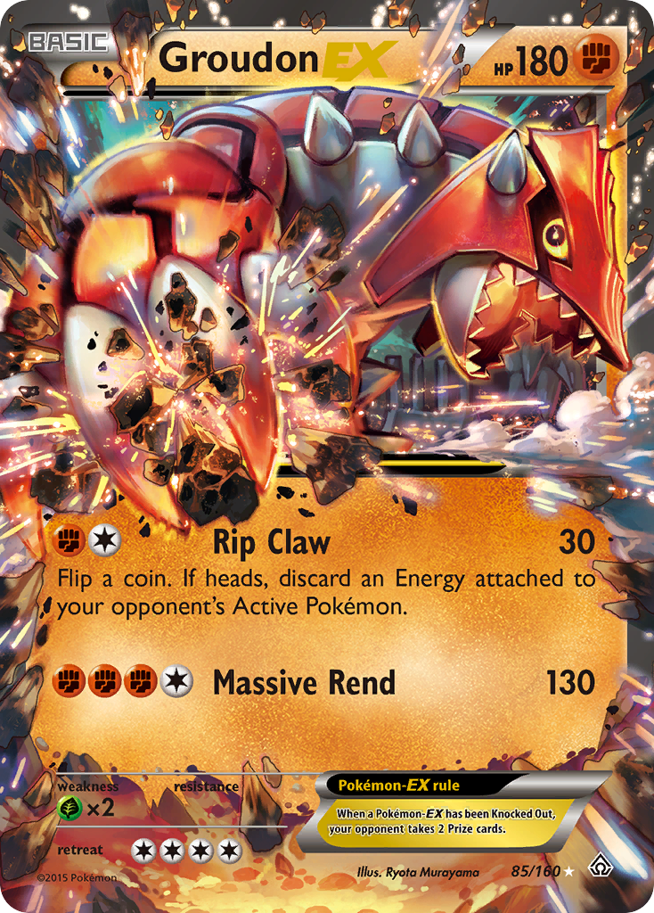 Groudon EX (85/160) [XY: Primal Clash] | Shuffle n Cut Hobbies & Games