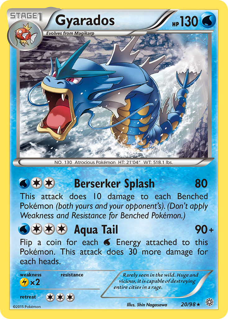 Gyarados (20/98) [XY: Ancient Origins] | Shuffle n Cut Hobbies & Games